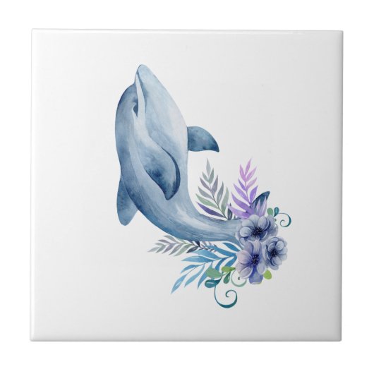 Carreau Happy dolphin design (Devant)