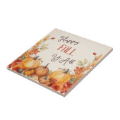 Carreau Happy Fall Citrouille Harvest (Côté)