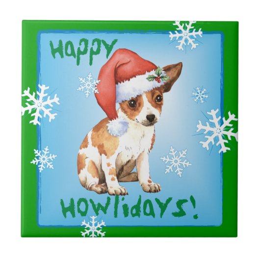 Carreau Happy Howlidays Chihuahua (Devant)