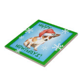 Carreau Happy Howlidays Chihuahua (Côté)