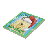 Carreau Happy Howlidays Komondor (Côté)