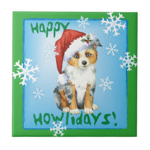 Carreau Happy Howlidays Mini-Berger Américain