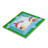 Carreau Happy Howlidays Pointer Tile (Côté)