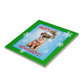 Carreau Happy Howlidays Redbone (Côté)