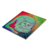 Carreau Happy Kitty peinture numérique Abstraite (Côté)