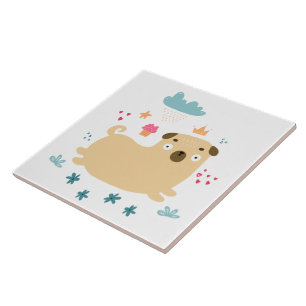 Carreau Happy Puggy Tile