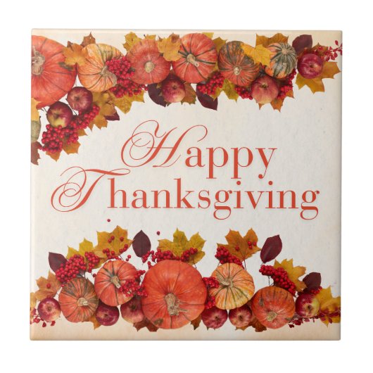 Carreau Happy Thanksgiving (Devant)