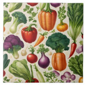 Carreau Happy Vegetables Healthy Food Modern Collection (Devant)