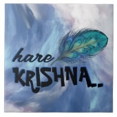 Carreau "Hare Krishna" Peacock Feather Hindu (Devant)