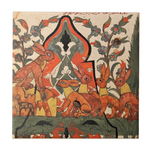 Carreau Hares Fable King Renaissance indienne (Devant)
