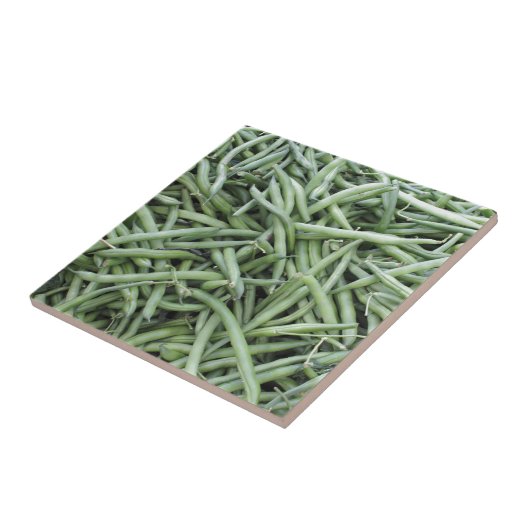 Carreau Haricots verts vert-foncé (Côté)