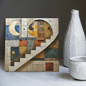 Carreau Harmonie céleste Mosaïque géométrique