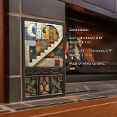 Carreau Harmonie céleste Mosaïque géométrique