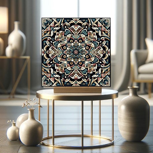 Carreau Harmonie dans la symétrie : un chef-d'oeuvre géomé