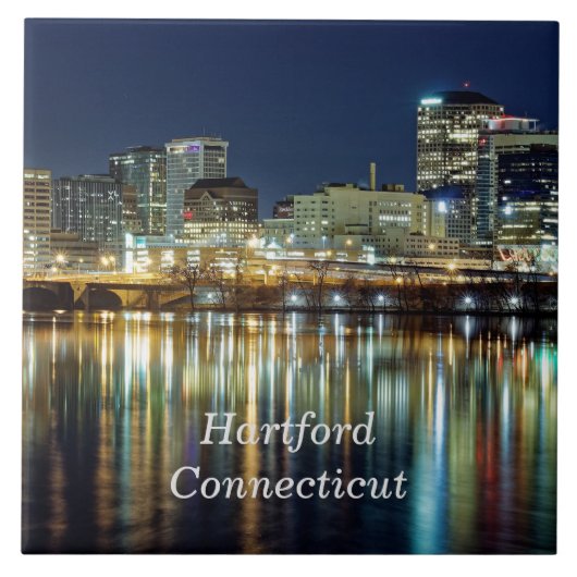Carreau Hartford, Connecticut photo cityscape marquée (Devant)