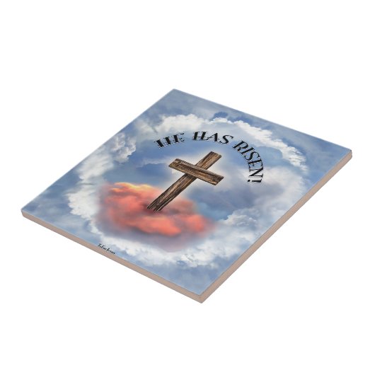 Carreau Has Risen Rugged Cross With Clouds (Côté)