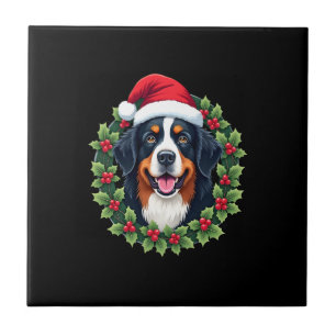Carreau Haut de tank drôle de Noël pour chien de montagne
