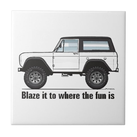 Carreau Haut noir multicolore (Devant)