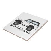 Carreau Haut noir multicolore (Côté)