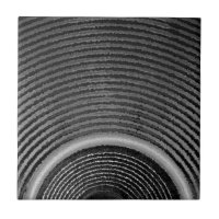 Haut-parleur noir et blanc de musique et ondes