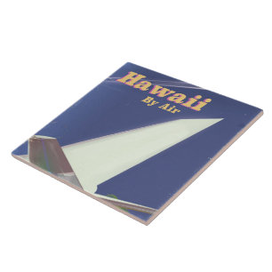 Carreau Hawaii Vol Imprimé vacances vintage