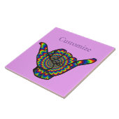 Carreau Hawaiian Shaka Psychedelic Thunder_Cove (Côté)