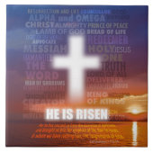 Carreau He is Risen - Easter  (Devant)