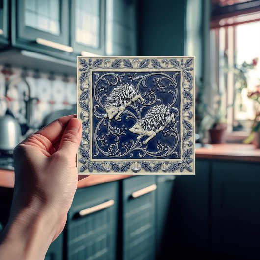 Carreau Hedgehogs Arts & Crafts Wall Decor