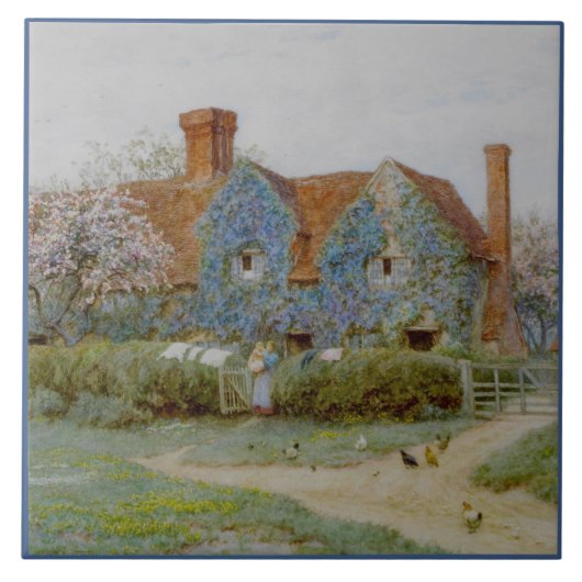 Carreau Helen Allingham Buckinghamshire House à Penn Str (Devant)