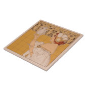 Carreau Henri Privat-Livemont Décor Mur Art Nouveau (Côté)