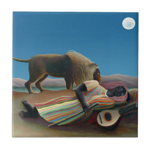 Carreau Henri Rousseau - La Bohémienne endormie