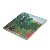 Carreau Henri Rousseau - La cascade (Côté)