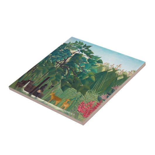 Carreau Henri Rousseau - La cascade (Côté)