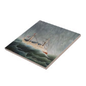 Carreau Henri Rousseau - Le navire dans la tempête (Côté)