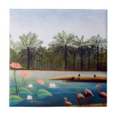 Carreau Henri Rousseau - Les Flamants roses (Devant)