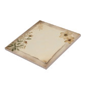 Carreau Herbarium Vintage rustique Floral (Côté)