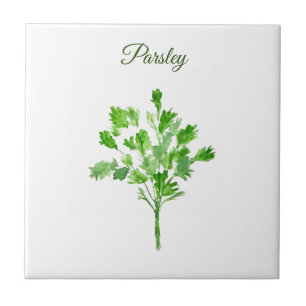 Carreau Herbe de persil vert Cuisine culinaire vert chic