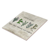 Carreau Herbes fraîches Basil de thym Ferme rustique (Côté)