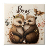 Carreau hérisson amoureux (Devant)