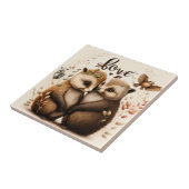 Carreau hérisson amoureux (Côté)