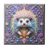 Carreau Hérisson couronné céramique Collectif (Devant)