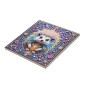 Carreau Hérisson couronné céramique Collectif (Côté)