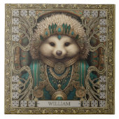 Carreau Hérisson de l'esprit enchanté Bijoux personnalisés (Devant)