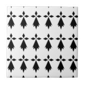 Carreau hermine drapeau Bretagne (Devant)