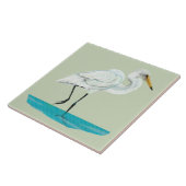 Carreau Héron blanc Kotuku (Côté)