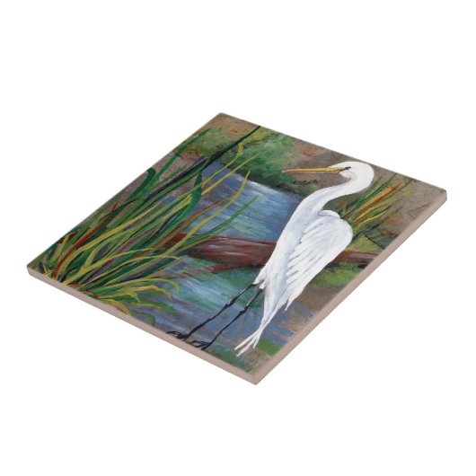 Carreau Héron dans le bayou (Côté)