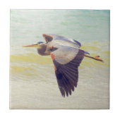 Carreau Héron de grand bleu (Devant)