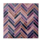 Carreau Herringbone Pattern Purple (Devant)
