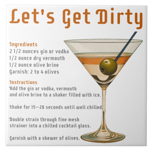Carreau Heure du cocktail : découvrez la recette du Dirty (Devant)