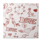 Carreau Heureuse Sainte-Valentin (Devant)